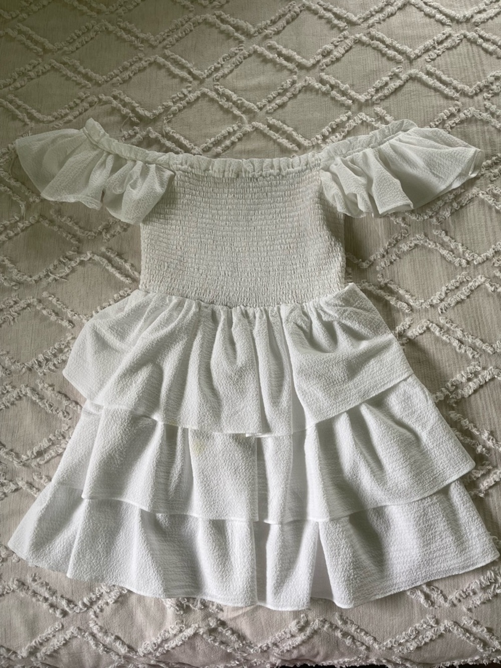 Express White Off The Shoulder Dress